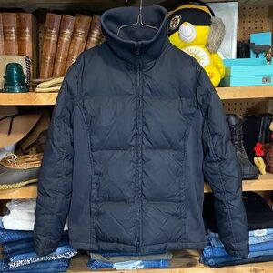Vintage Y2K GAP Down Jacket Men’s Medium Black Puffer 65% Down Retro 90s 2000s